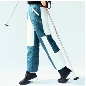 FP Movement by Free People Teal and White Ski Pants